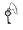 Watch Me Key Charm For Handbag - Clock Image #1 Watch Me Key Charm For Handbag - Clock Image #1