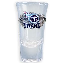 Tennessee Titans Flared Top Shooter Shot Glass - NFL Football Fan Shop Sports Team Merchandise