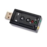 Sabrent USB-SBCV USB 2.0 External Surround Sound Adapter - Add Sound to a Desktop or Notebook - Driverless