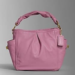 Coach Leather Parker Shoulder Hobo Bag Tote 134412 Violet