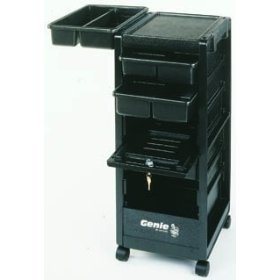 Genie Rollabout 33" Cart with Lockable Door, Built in Organizer and Appliance Holder