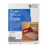 Elite Image Full Label, Laser, 8-1/2x11, 100/BX, White