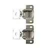 Amerock BP2811J23-14 1/2-Inch Overlay 2-Way Adjustable Concealed Matrix Blum Hinges, Nickel, 1 pair
