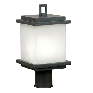 Kenroy Home 70214APW Plateau One Light Post Lantern by Kenroy Home