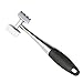 ONME Zinc Alloy Meat Tenderizer, Chicken Meat Hammer Tenderizer Tool with Rubber Grip Handle