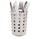 from Kitchen Craft Kitchen Craft Cutlery Holder,  Stainless Steel, 13.5cm x 11.5cm Model KCCADDYPRO
