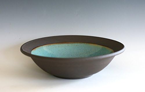 10.5" Large handmade ceramic bowl, pottery bowl, wheel thrown bowl, stoneware bowl, ceramic serving bowl
