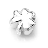 Chuvora Sterling Silver Shamrock - Three Leaf Clover Bead Charm Fits Pandora Bracelet