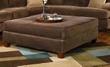 Canyon Ottoman (Microsuede Ink) (20H x 52W x 52D)