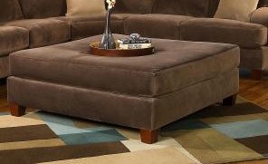 Canyon Ottoman (Microsuede Ink) (20H x 52W x 52D)
