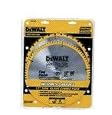 DeWalt DW3128P5 Series 20 12-Inch 80 Tooth & 12-inch 32T ATB Thin Kerf Crosscutting Miter Saw Blade with 1-Inch Arbor, 2 Pack