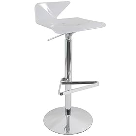 Vertex Bar Stool - White