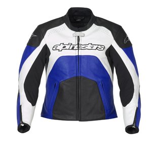 Alpinestars Ladies Stella GP Plus Leather Motorcycle Jacket Blue 48 by Ladies' Leather Motorcycle Jackets