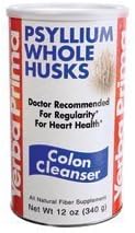 Yerba Prima Psyllium Whole Husks Colon Cleanser 12 Ounces ( Multi-Pack)