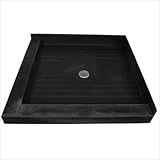 Tile Redi 4242CDL-PVC Shower Pan 42x42 Double Threshold with Integrated Center PVC Drain