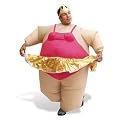Aufblasbares Kost�m Fatsuit Ballerina Fasching Karneval