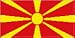 FYR Macedonia Flag 7.5 x 5cm Fridge Magnet