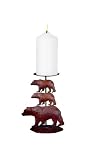 31V TTxnyQL. SL160  Biedermann & Sons Winter Lodge Metal Candleholder, Mountain Bears