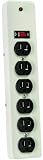 Coleman Cable 046288812 6-Outlet Metal Surge Protector with 12-Feet Cord