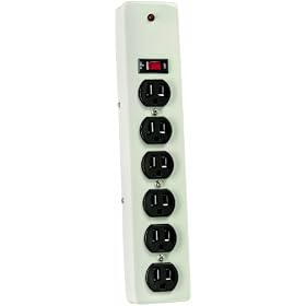 Coleman Cable 046288812 6-Outlet Metal Surge Protector with 12-Feet Cord by Coleman