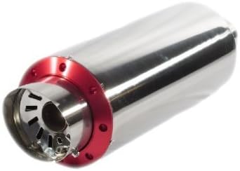 Red 6" Round Adjustable Silencer Muffler Different Trend, Inc 120R