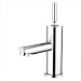Single Hole Mount Contemporary Bathroom Faucet Finish: Satin Nickel