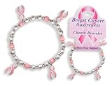 PINK RIBBON Breast Cancer Awareness Bracelets