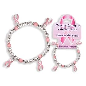 PINK RIBBON Breast Cancer Awareness Bracelets