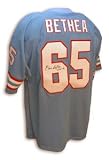 Elvin Bethea Signed Houston Oilers Throwback Blue Jersey - HOF 03