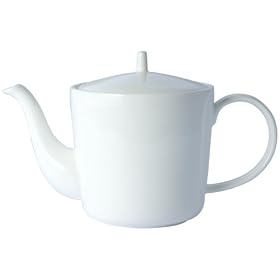 Pure white teapot