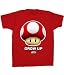 Nintendo Classic Mario Mushroom Grow up Adult T-shirt