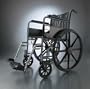 ^Excel Wheelchair, Removable Desk-Length Arms, Swing-Away Detachable Footrests, Black Upholstery, Padded And Upholstered Armrests, Standard Chart Pocket, Mag-Style Wheels, 250 Lb. Weight Capacity (Other Colors Available 5/96) Item Set Up For Export Use On