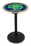 42" Notre Dame Shamrock Bar Height Pub Table - Round Base - NCAA