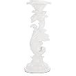 Baroque Pillar Candle Holder in Resin - Tall