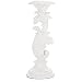 Baroque Pillar Candle Holder in Resin - Tall