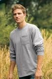 Ultra Cotton Long Sleeve T-Shirt w/pocket