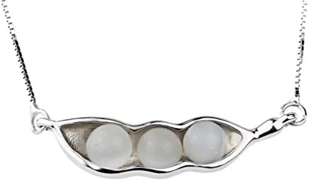 April Boutique Synthetic Opal Kidney Bean Pendant Sterling Silver Necklace Opal pendant necklace 16.3"+2"Extender