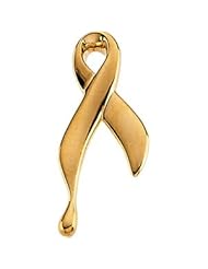 14K Yellow Gold Brooch Ribbon Of Tears
