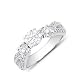 1.10 Carats Diamond Engagement Ring on 14k White Gold Round Cut Sale