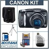 Cheap Canon Powershot SX120 IS Digital Camera Kit, with 8GB SD Memory Card, Camera Case, Table Top Tripod , 4 AA Nickel Metal Hydride (NiMH) 2300 mAH Rechargeable with with 2-Hour AA & AAA Quick Charger, USB 2.0 SD Card Reader