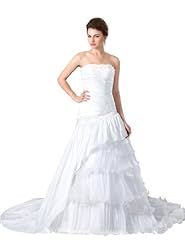 Strapless Taffeta Applique  Mermaid  Dress With Ruffles