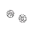 Stylish Platinum Diamonds Solitaire Earrings