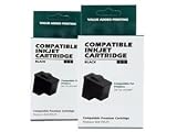 Compatible 2pk Dell T0529 Black Ink Cartridge a920 a720 a970 920 720 970 Photo All-In-One Remans by PG INK