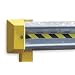 Vestil GR-CAP Plastic End Cap for Guard Rail, 7" Width, 13-1/2" Height, 4" Depth