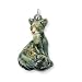 persian40 - Sterling Silver Enameled Persian Cat with Kitten Charm