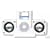 GZ- Foldable Mini Portable Speakers for iPod 20gb,30gb,40gb and 60gb