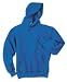 NEW JERZEES SUPER SWEATS - Pullover Hooded Sweatshirt True Royal-2XL