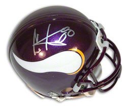 Cris Carter signed Minnesota Vikings Replica Mini Helmet