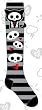 Kit the Cat, Skulls, and Hearts Skelanimals Knee Socks