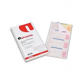 Message Phone Call, 2-3 4 X 5, Carbonless Duplicate, 200 Sets Book by UNIVERSAL